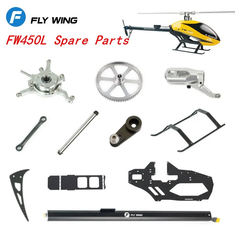 Rc Helicopter Coaxial - อะไหล่สำหรับ FLY WING FW450L FW450 V2เฮลิคอปเตอร์ควบคุมรีโมตเกียร์หลักใบพัดโรเตอร์แนวนอนตัวรับสัญญาณ