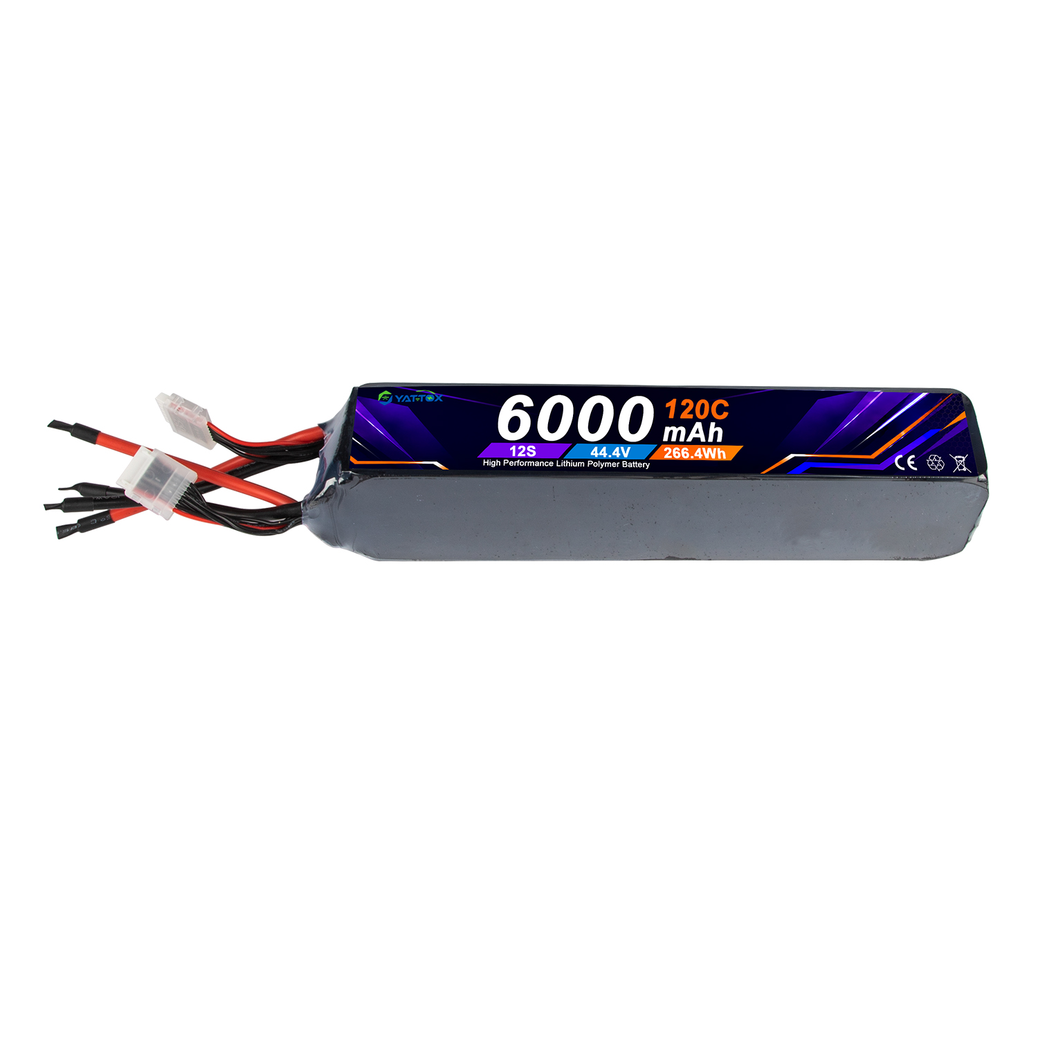 Rc Helicopter Large - แบตเตอรี่ Yattox 12S 6000mAh 120C 100%LCO