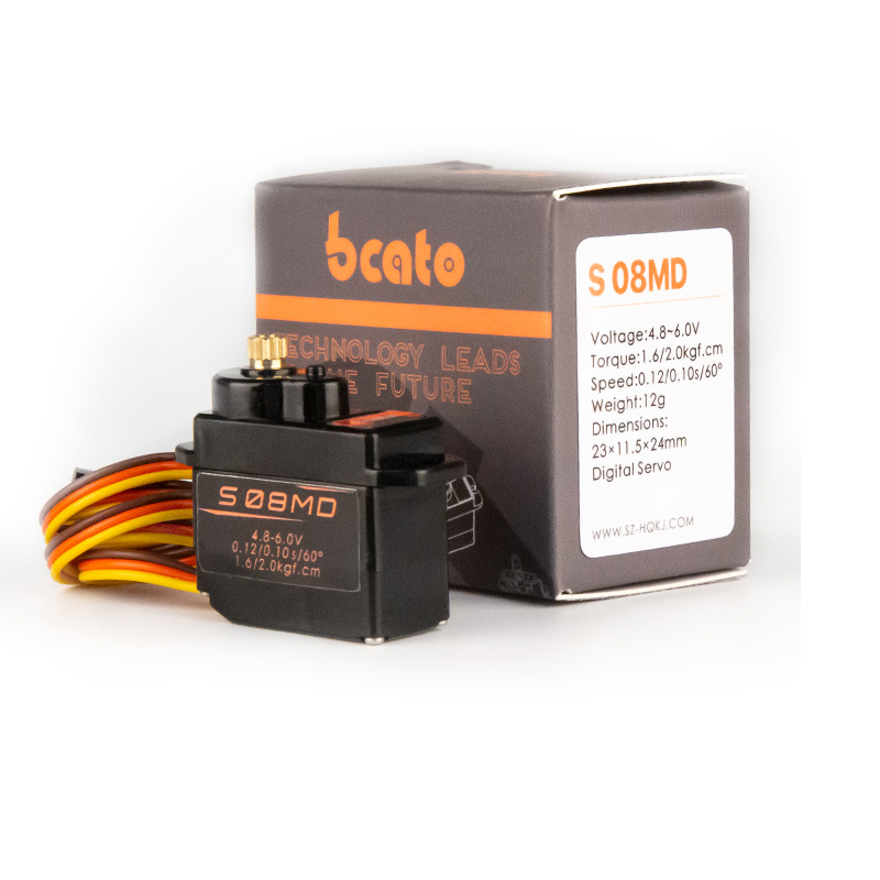 Rc Helicopter Servo - Bcato S08MD 2.4กก.Servoดิจิตอล12G/ความเร็วสูงมินิเกียร์โลหะสําหรับRc FPVเฮลิคอปเตอร์เครื่องบินหางServo