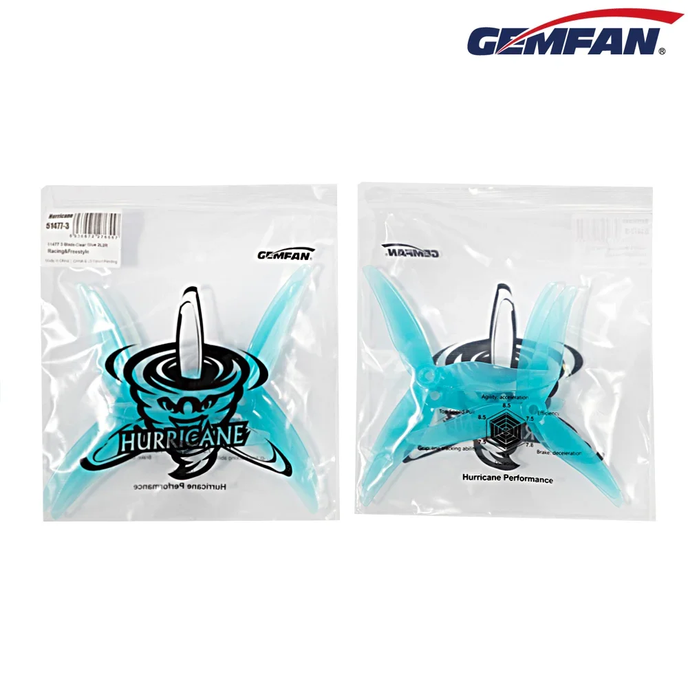 Rc Helicopter Parts - ใบพัด Gemfan JB Hurricane 51477 แบบ