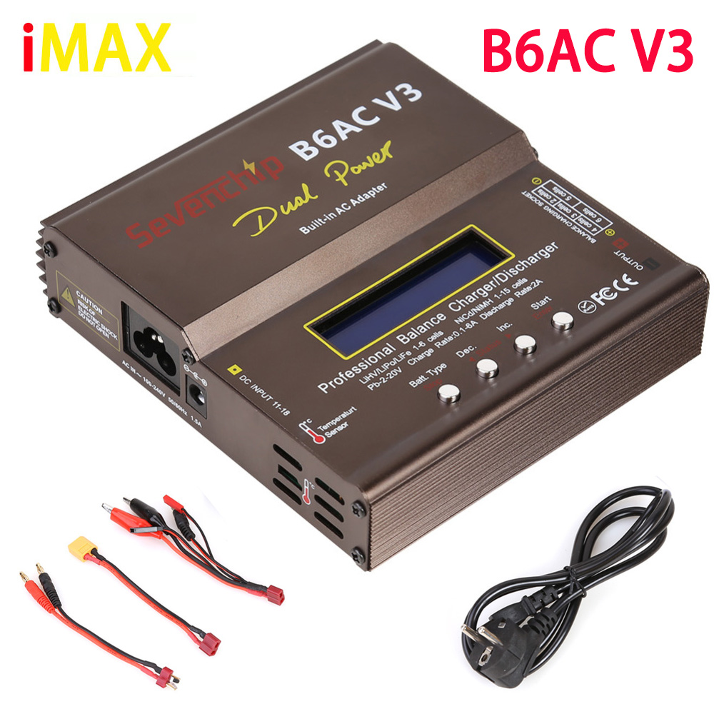 Rc Helicopter Charger - เครื่องชาร์จแบตเตอรี่ 80W IMAX B6AC V3 พร้อมระบบปรับสมดุล