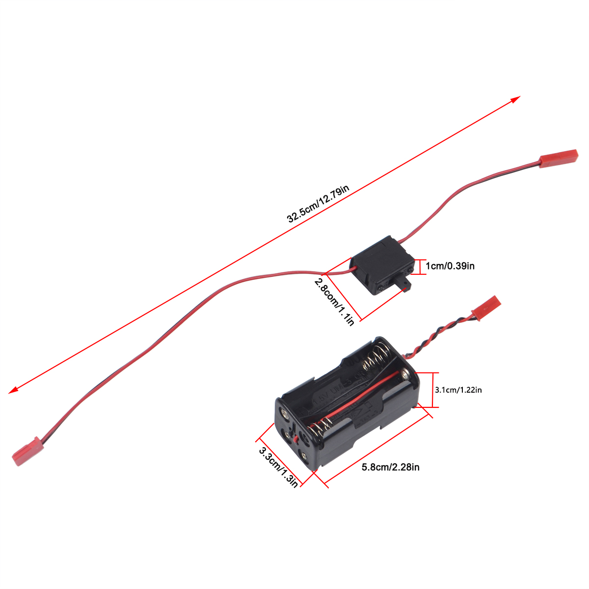 Rc Helicopter Nitro - 4 เซลล์แบตเตอรี่ AA คอนเทนเนอร์ JST ปลั๊กเปิด/ปิดแบตเตอรี่สําหรับ