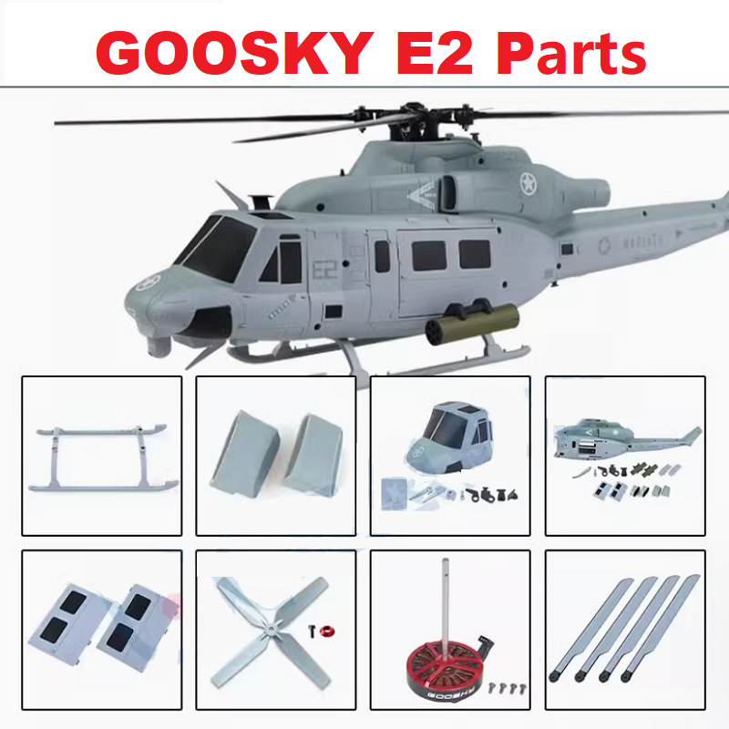 Rc Helicopter Blade - อะไหล่สําหรับ GOOSKY E2 UH-1Y RC เฮลิคอปเตอร์เชลล์ใบมีดมอเตอร์