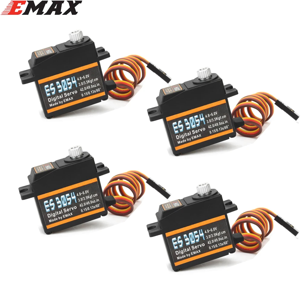Rc Helicopter Servo - Emax ES08MD ES08MDII II ES08A SG90โลหะขึ้นเซอร์โวดิจิตอลสำหรับเกียร์