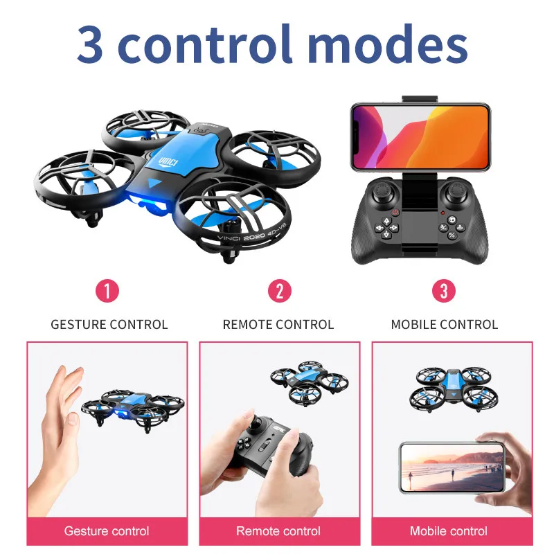 Rc Helicopter Gas - เครื่องบินบังคับวิทยุ ของเล่นควบคุมด้วยท่าทาง โดรน V8 กล้องความละเอียดสูง 360