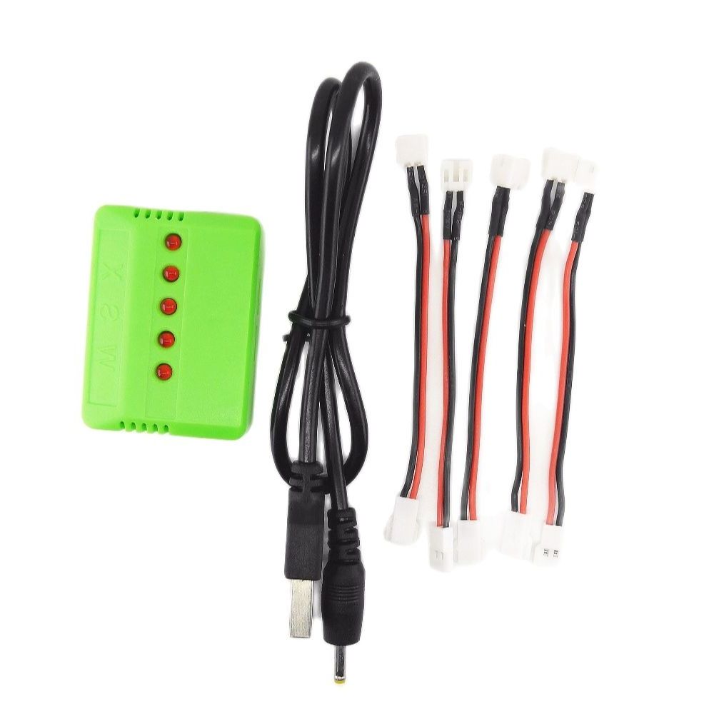 Rc Helicopter Charger - สายเคเบิล5ชิ้นและ1X 5ใน1ที่ชาร์จ USB สายเชื่อมต่อสำหรับการชาร์จแบตเตอรี่ F939 F929