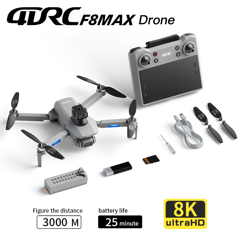 Rc Helicopter Case - โดรน F8 MAX GPS ระดับมืออาชีพ กล้อง