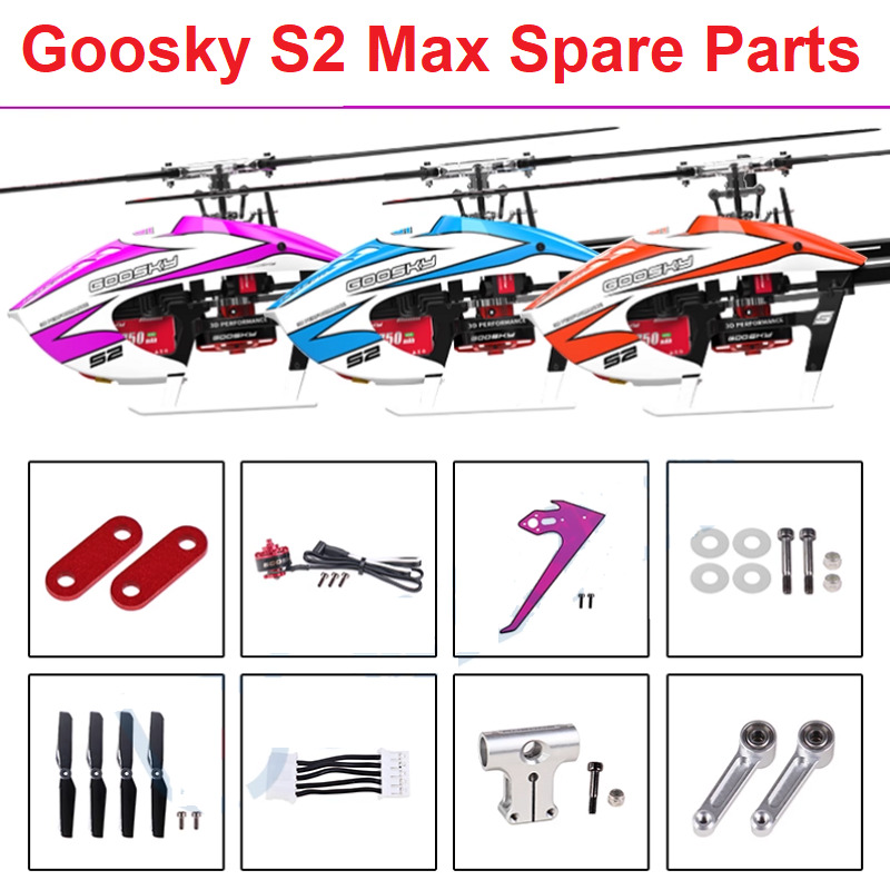 Rc Helicopter Coaxial - อะไหล่เฮลิคอปเตอร์บังคับวิทยุ GOOSKY S2 MAX อุปกรณ์เสริม โครงหลังคา