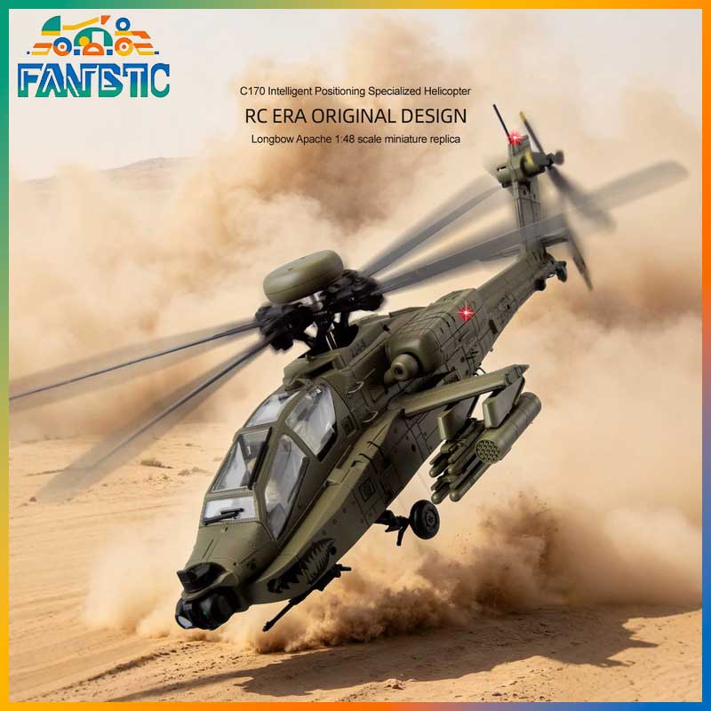 Rc Helicopter Single Rotor - เฮลิคอปเตอร์บังคับวิทยุ Rc Era C170 Ah 64d