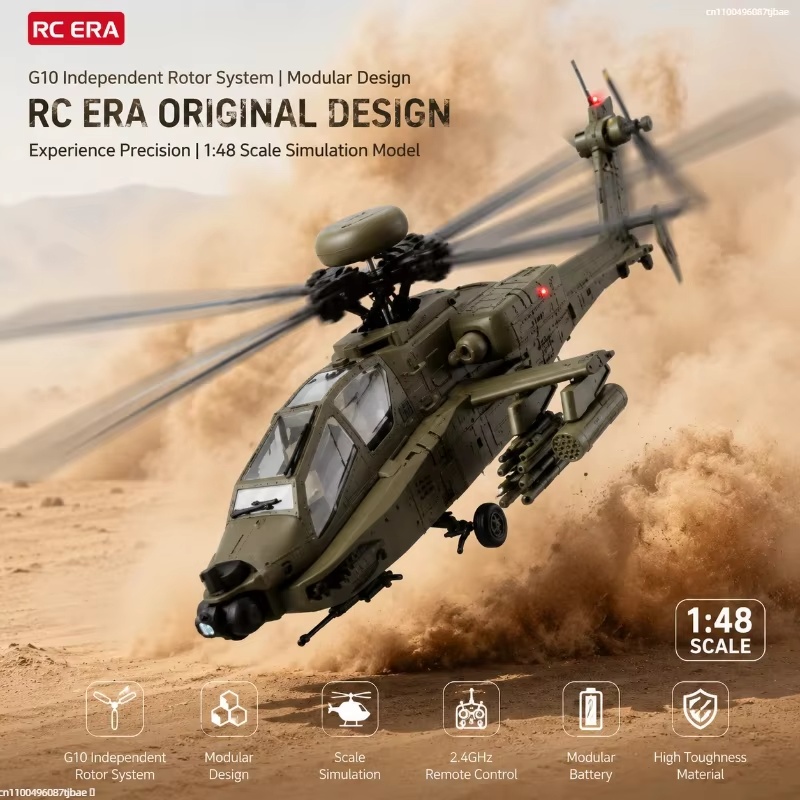 Rc Helicopter Single Rotor - เฮลิคอปเตอร์บังคับวิทยุ AH-64D Apache รุ่น C170 6CH