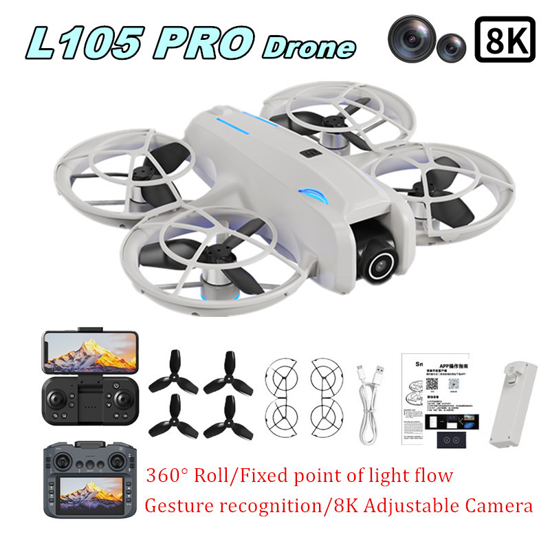 Rc Helicopter Charger - โดรน L105 PRO รุ่น Duel เลนส์