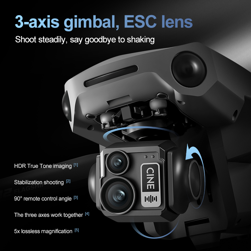 โดรนควอดคอปเตอร์ 8K 3 แกนกันสั - Rc Helicopter Electric บทวิจารณ์และราคา