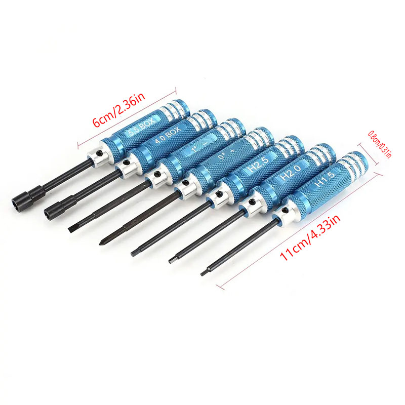 ชุดไขควงหกเหลี่ยม RC 7 ชิ้น ขน - Rc Helicopter Tool Kit บทวิจารณ์และราคา