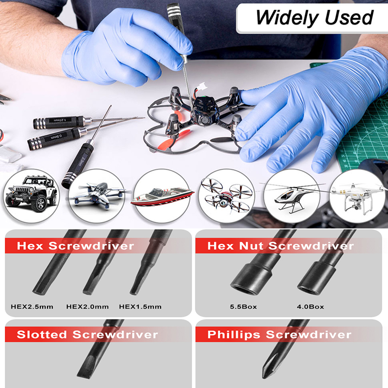 ชุดไขควงหกเหลี่ยม RC 7 ชิ้น ขน - Rc Helicopter Tool Kit บทวิจารณ์และราคา