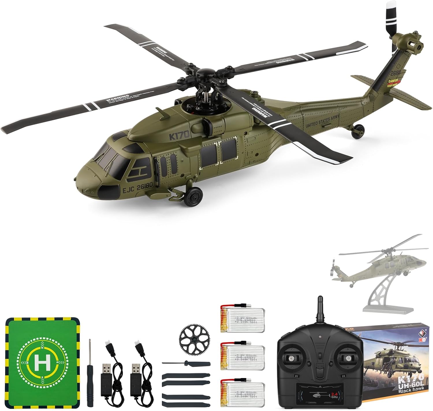 WLtoys K170 Brushless 4-CH RC  - Rc Helicopter Gyro บทวิจารณ์และราคา
