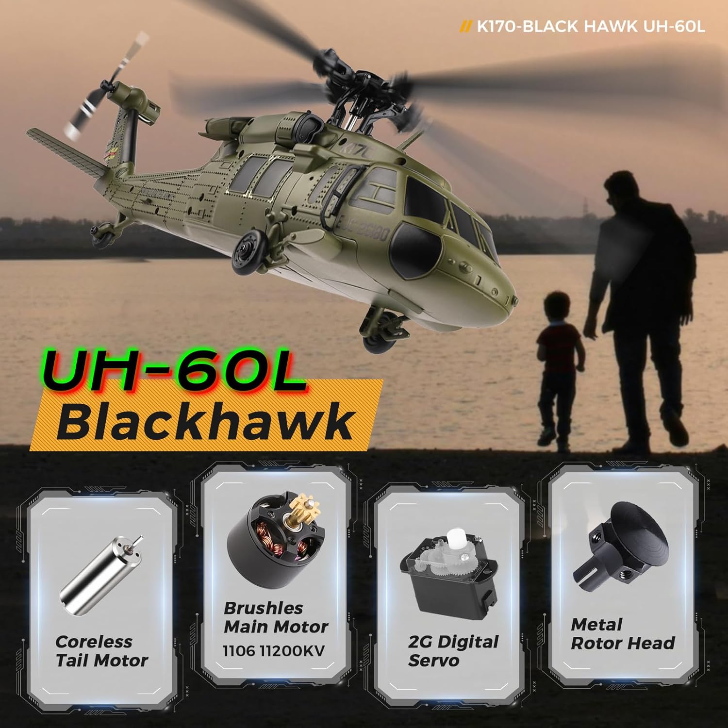 WLtoys K170 Brushless 4-CH RC  - Rc Helicopter Gyro บทวิจารณ์และราคา