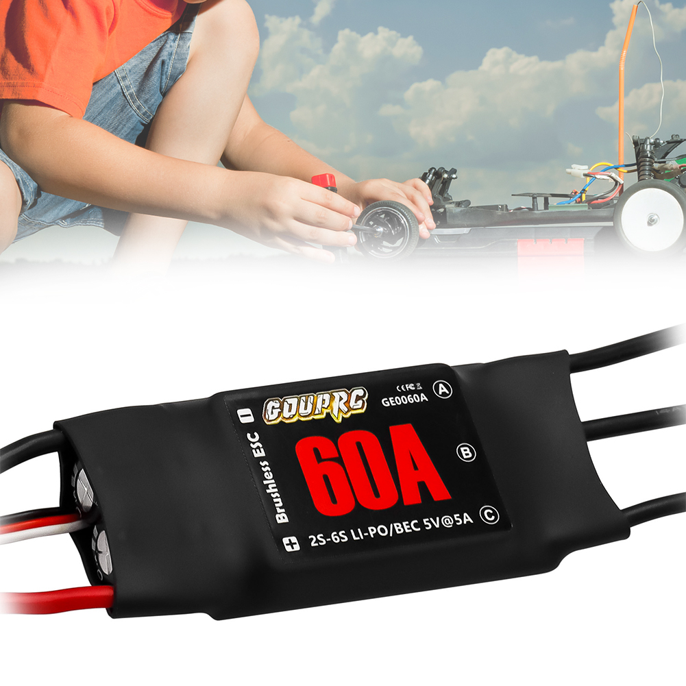 60A บรัชเลส ESC 2-6S ตัวควบคุม - Rc Helicopter Electric บทวิจารณ์และราคา
