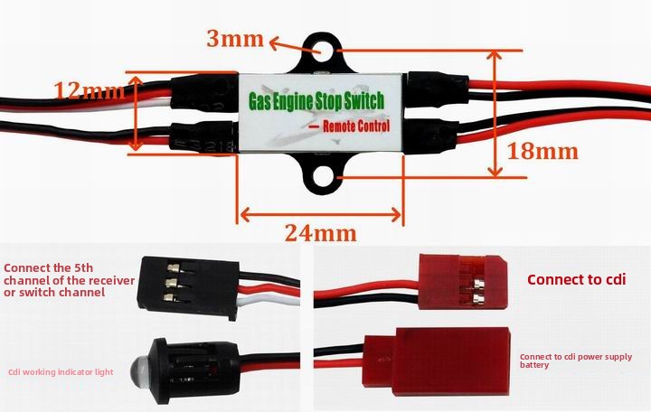 เครื่องยนต์แก๊ส CDI ฆ่าสวิตช์ส - Rc Helicopter Gas บทวิจารณ์และราคา