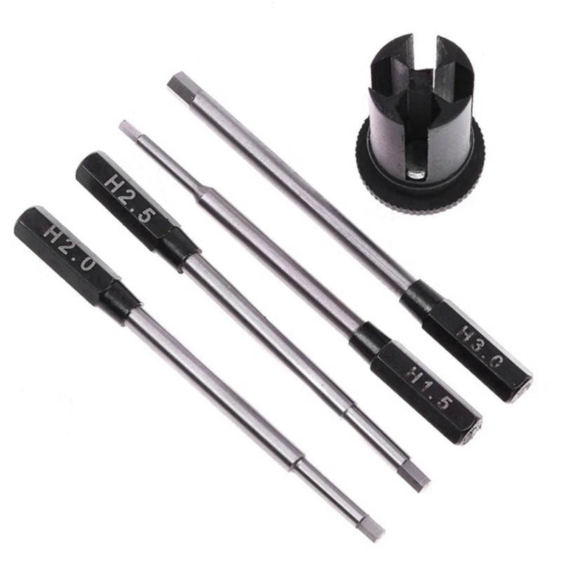ชุดไขควงหกเหลี่ยม 4-in-1 ขนาด  - Rc Helicopter Tool Kit บทวิจารณ์และราคา