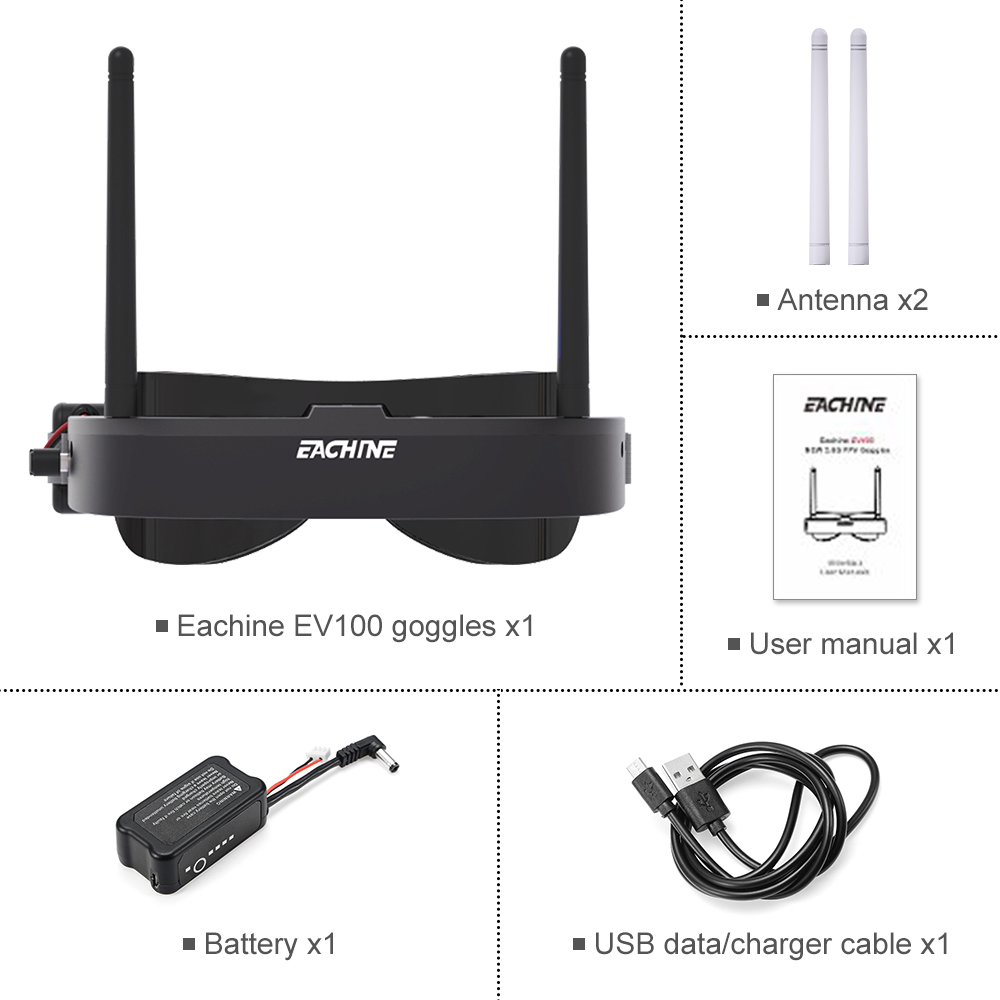 Eachine EV100 720*540 5.8G 72C - Rc Helicopter Case บทวิจารณ์และราคา