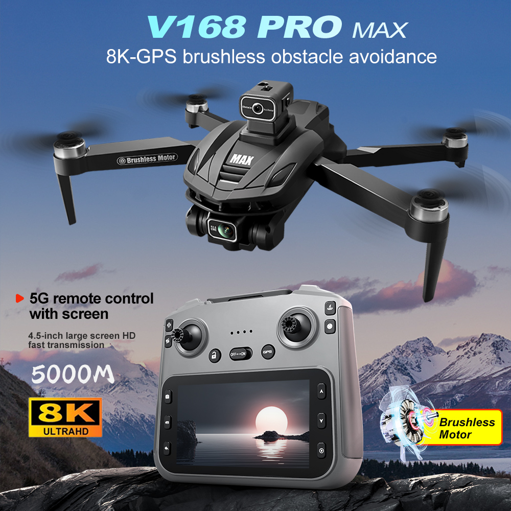 V168 PRO Max GPS Drone 8K Prof - Rc Helicopter Case บทวิจารณ์และราคา