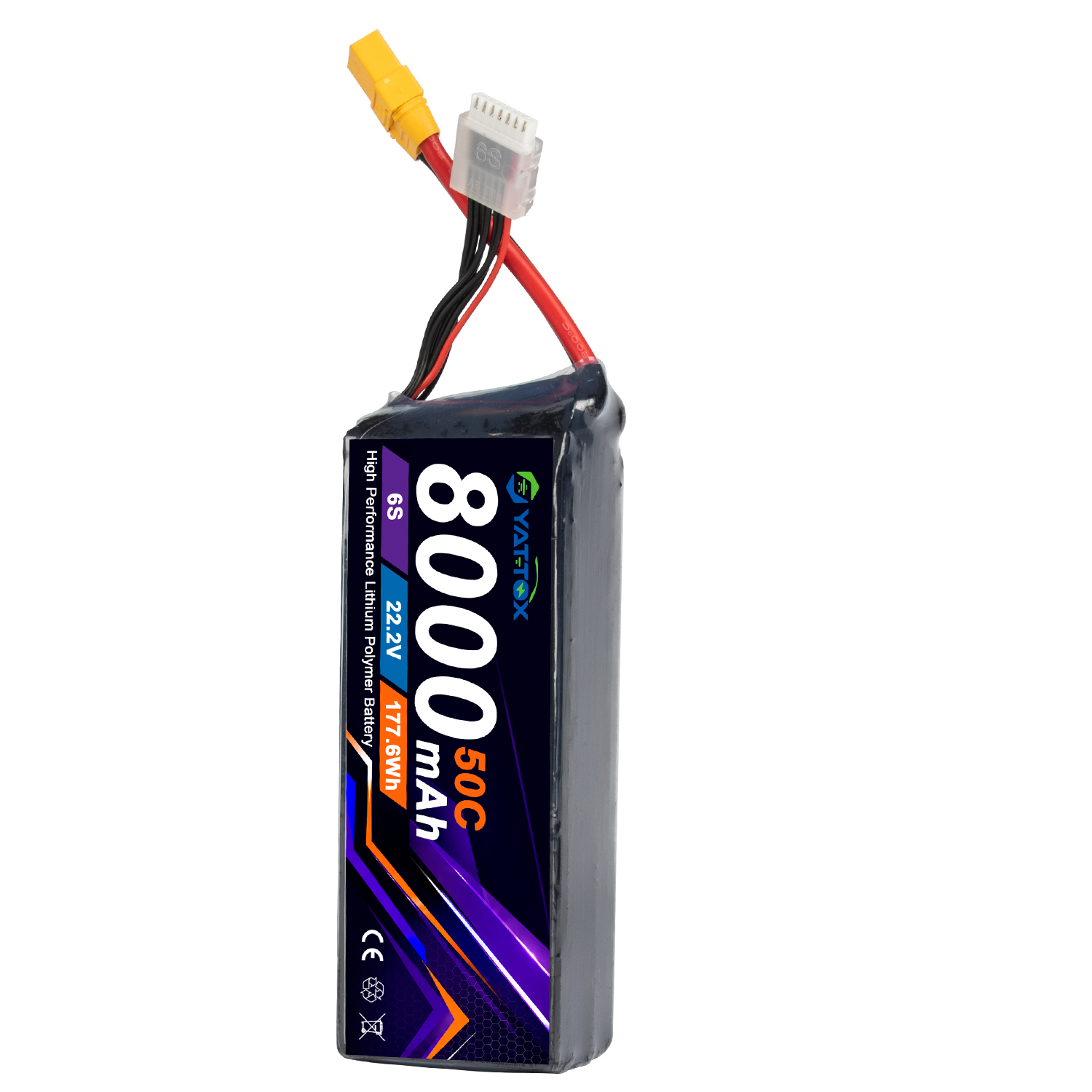 แบตเตอรี่ Yattox 6S 8000mAh 50 - Rc Helicopter Large บทวิจารณ์และราคา