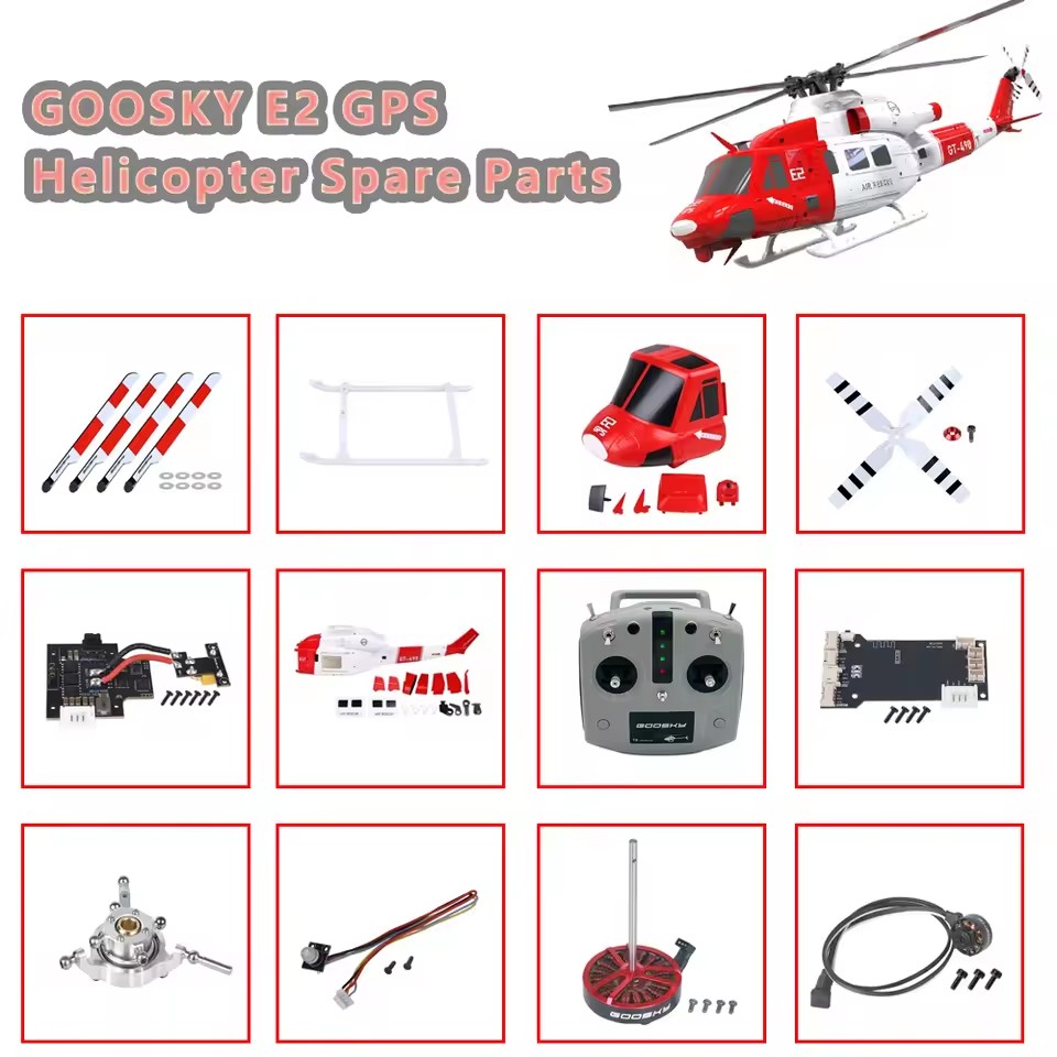 GOOSKY E2 GPS UH-1Y เฮลิคอปเตอ - Rc Helicopter Bag บทวิจารณ์และราคา