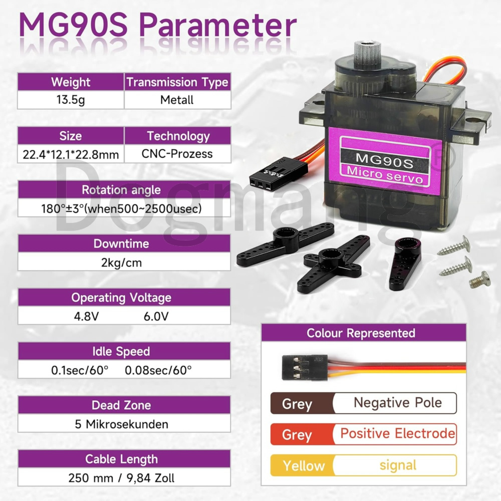 MG90S Servo 1/2/4/10/20/50 Pcs - Rc Helicopter Mini บทวิจารณ์และราคา