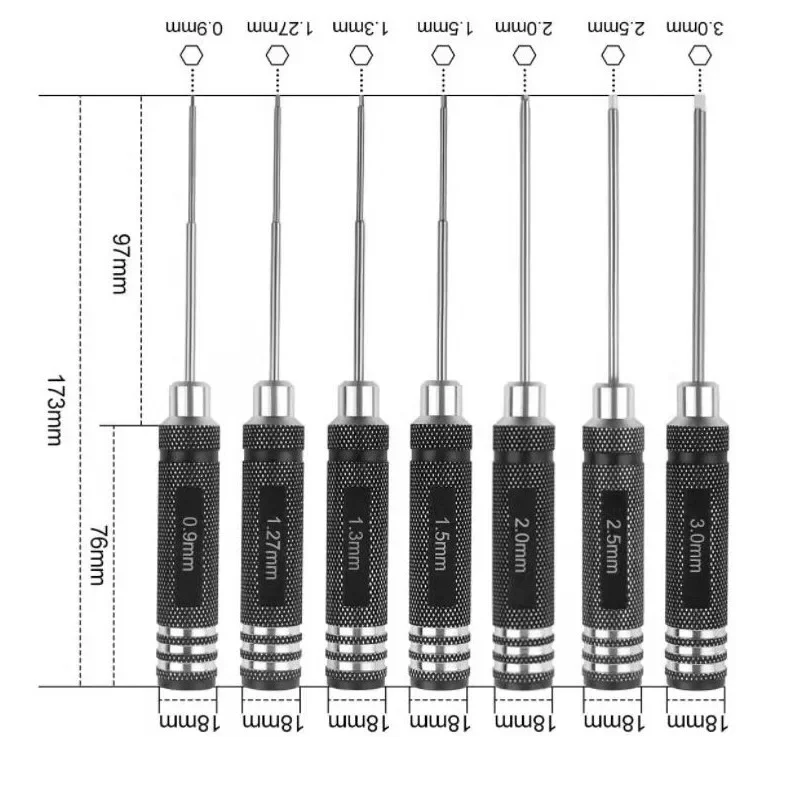 Hex Driver 7/4PCS Hex Allen ไข - Rc Helicopter Tool Kit บทวิจารณ์และราคา